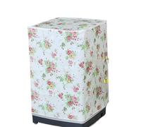 2 pezzi di copertura impermeabile for lavatrice, asciugatrice, protezione solare, for passaporto, custodia protettiva in argento rivestito, rullo con cerniera per Interno(Pink Flower)
