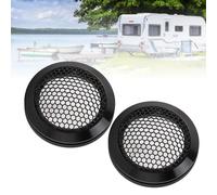 2 pezzi di copertura per altoparlanti auto, 64mm, guardia in rete di ferro alluminio, nero
