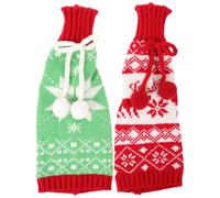 2 pezzi di copertura per bottiglia di vino, decorazione per bottiglia di vino