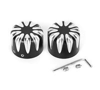 2 pezzi di copertura per il anteriore della moto, copertura nera in lega di alluminio CNC per il dado anteriore, adatta ai modelli, Forty Eight, Iron 883, 1200