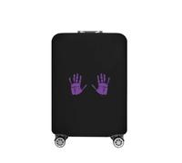 2 pezzi di coperture for bagagli, for valigie, modelli divertenti da viaggio, accessori, custodia protettiva for trolley per Esterno(Black I,XL)