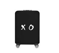 2 pezzi di coperture for bagagli, for valigie, modelli divertenti da viaggio, accessori, custodia protettiva for trolley per Bagagli(Black D,S)