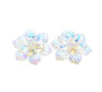 2 pezzi di copribottoni per gemelli da camicia: copribottoni con fiori di