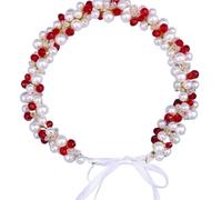 2 pezzi di copricapo da sposa in cristallo for capelli donna, accessori for for matrimonio per Capelli da Sposa(Red)