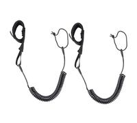 2 Pezzi Di Corda Da Surf Nera, Corda Da Surf Elastica, Guinzaglio Per Tavola Da Surf, Corda Per Piedi Da Surf, Accessori Da Surf