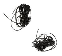 2 Pezzi Di Corda Elastica Elastica Nera Con Cordino Elastico, Lunghezza 5 M,