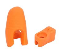 2 pezzi di correttore per impugnatura dell’ del violino, ausilio didattico in silicone per la presa dell’ per violino e viola, allenatore riutilizzabile per principianti e (Arancia)