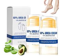 2 Pezzi di Crema per i Piedi all'Urea, Crema per i Piedi al 60 per cento per i Talloni Screpolati e la Pelle Secca, Cura dei Idratante Profonda Callus per Ginocchia Mano (A, one size)