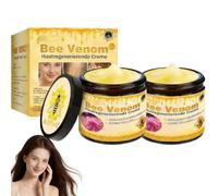 2 pezzi di crema per rigenerazione della pelle, crema di veleno d'api, crema completa di veleno d'api, crema per il trattamento della pelle, allevia la pelle secca, idratazione per tutti i tipi di