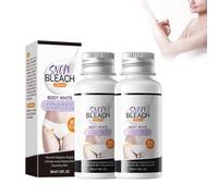 2 pezzi di crema sbiancante sotto le braccia, crema sbiancante per la pelle sbiancante intima, crema sbiancante per la pelle, ripara e ripristina la schiarimento, crema per il corpo, crema idratante