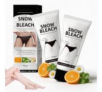 2 pezzi di crema sbiancante sottomarino, anti macchie di pigmento e melanina per collo, ascelle, ginocchia, gomiti, interni cosce, donne e uomini, 60 ml
