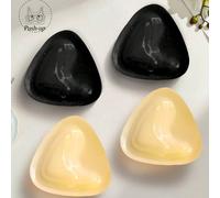 2 pezzi di cuscinetti autoadesivi a doppia faccia per il petto, cuscinetti adesivi per il petto - cuscinetti triangolari push-up per il petto - cuscinetti riutilizzabili, cuscinetti per reggiseno/biki