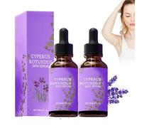 2 Pezzi Di Cyperus Rotundus Oil Cyperus Rotundus Skin Serum 60ml x 2 Lenitivo E Nutriente Ingredienti Naturali Adatto a Tutti I Tipi Di Pelle