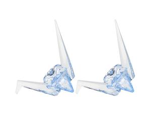 2 pezzi di di gru origami in acrilico trasparente colorato di