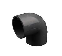 2 pezzi di diametro interno 20 mm, connettori a gomito da 90 gradi, raccordi for tubi dell'acqua, sistema di irrigazione, adattatore in plastica PVC(Szary)