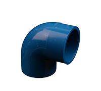 2 pezzi di diametro interno 20 mm, connettori a gomito da 90 gradi, raccordi for tubi dell'acqua, sistema di irrigazione, adattatore in plastica PVC(Blue)