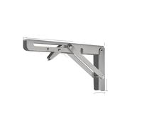 2 pezzi di diverse dimensioni triangolo staffa angolare pieghevole supporto pesante mensole da parete regolabili tavolo montate ferramenta for la casa(2PCS Stainless 12 inch)