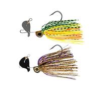 2 Pezzi di Esche da Pesca con Occhi 3D da 10 cm e 15 G, Esche da Pesca A Jigging, Esche da Pesca A , Testine Piombate per Spigola e Sgombro