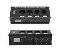 2 Pezzi di Estensione del Segnale di Rete DMX512 1 +1 Femmina Nera H5N5