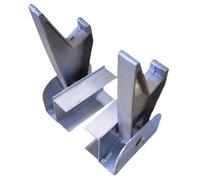 2 pezzi di estensione pioli serrature scaletta parti accessori lega di alluminio resistente all'usura parti di ricambio 14 x 7 cm - tutte le serrature in alluminio