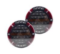 2 Pezzi Di Fanale A LED Rotondo Rimorchio Con Luce Freno DRL, Indicatore Direzione, Lampada Auto, Camion, Navi, Autobus, Barca, Roulotte, 12 V 24 V Indicatore