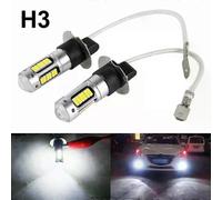 2 pezzi di fari fendinebbia a LED H3 per auto, lampade ad alta potenza, lampadine per luci diurne super