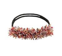 2 pezzi di fermagli for capelli con perle di cristallo alla moda, eleganti fermagli for capelli con treccia, copricapo, accessori for capelli da donna e da ragazza(Color1-2pc)