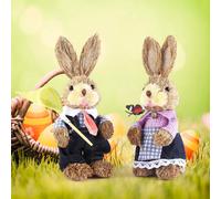 2 pezzi di figurine di coniglietto pasquale, regalo di Pasqua carino per la