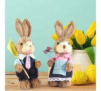 2 pezzi di figurine di coniglietto pasquale, regalo di Pasqua carino per la