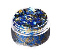 2 Pezzi di Fiocchi di Lamina d'oro Imitazione Verde Argento Mini Fiocchi di Foglie Carine per la Decorazione delle Unghie Pittura Arte Artigianato