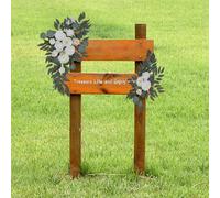 2 pezzi di fiori artificiali con girasoli e decorazioni per la porta della