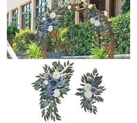 2 pezzi di fiori artificiali con girasoli e decorazioni per la porta della