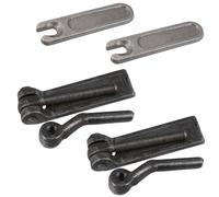 2 pezzi di fissaggio e piastre filettate per rampa M12 per rimorchio camion p...