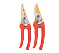 2 pezzi di forbici da giardino, cesoie potatura bypass, tagliasiepi, manuali(Gold)