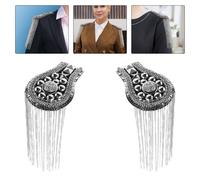 2 pezzi di frange per spalle per abiti - spalline decorative - spille con nappe