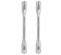 2 pezzi di ganci per rullante, kit di hardware di ricambio Chrome Premier, ganci per rullante a orecchio basso lunghi con struttura in metallo resistente, accessori di ricambio