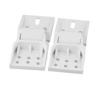 2 Pezzi Di Gancio Pieghevole Con Fibbia A Bocca D'anatra, Cerniera In Plastica For Congelatore, Frigorifero, Porta, Clip A Sei Fori, Accessori For Cerniere For Porta