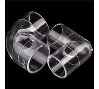 2 pezzi di giunto for tubo trasparente for raccordi for acquario, giardino, connettori for tubi dell'acqua, gomito a 90° in acrilico(40mm)