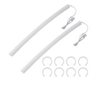 2 pezzi di guaina in silicone per tubo 5V 3PIN ARGB, guaina luminosa per radiatore di raffreddamento