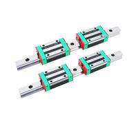 2 pezzi di guida lineare da 25 mm HGR25 1200 a 2500 con 4 carrelli scorrevoli HGH25CA o HGW25CC for router CNC(HGH25CA,1550)