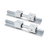 2 pezzi di guide lineari R25 300mm-2200mm SBR25UU completamente supportate con alloggiamenti for cuscinetti 4X(2000MM)