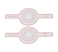 2 pezzi di imbracatura per pane in silicone resistente al calore riutilizzabile antiaderente tappetino da forno per cucinare il pane perfetto ogni volta di casa picnic (Rossa)
