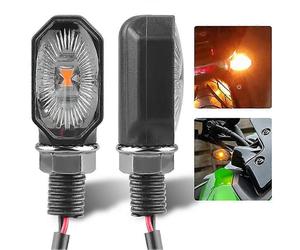 2 pezzi di indicatori di direzione per moto, mini indicatori di direzione a LED, accessori direzionali