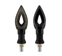 2 pezzi di indicatori di direzione universali per moto a forma di diamante, 12 LED, indicatori di direzione