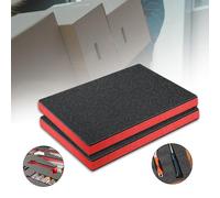 2 pezzi di inserti in schiuma per cassetta degli attrezzi, fogli di schiuma