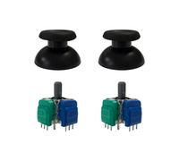 2 Pezzi di Joystick JS13PRO TMR per PS4, Manopola Analogica Hall, Sostituzione Senza Deriva, Cappuccio di Presa per il Pollice