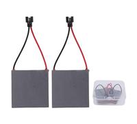 2 pezzi di lamina per la generazione di energia per ventilatore da camino, ricambio per ventilatore a legna alimentato dal calore, lamina resistente al calore fino a 227°C con