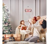 2 pezzi di legno natalizio appeso decorazione di buon Natale tag sospeso