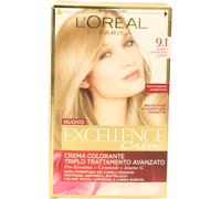 2 pezzi di l'oreal excellence biondo chiaris.cen. 9,1 ml120