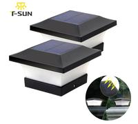 2 pezzi di luce solare per recinzione IP65 lampada solare per esterni per la decorazione del giardino cancello recinzione parete cortile cottage lampada solare